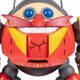A close view of Jakks Pacific's Death Egg Robot toy, complete with fancy moustache.